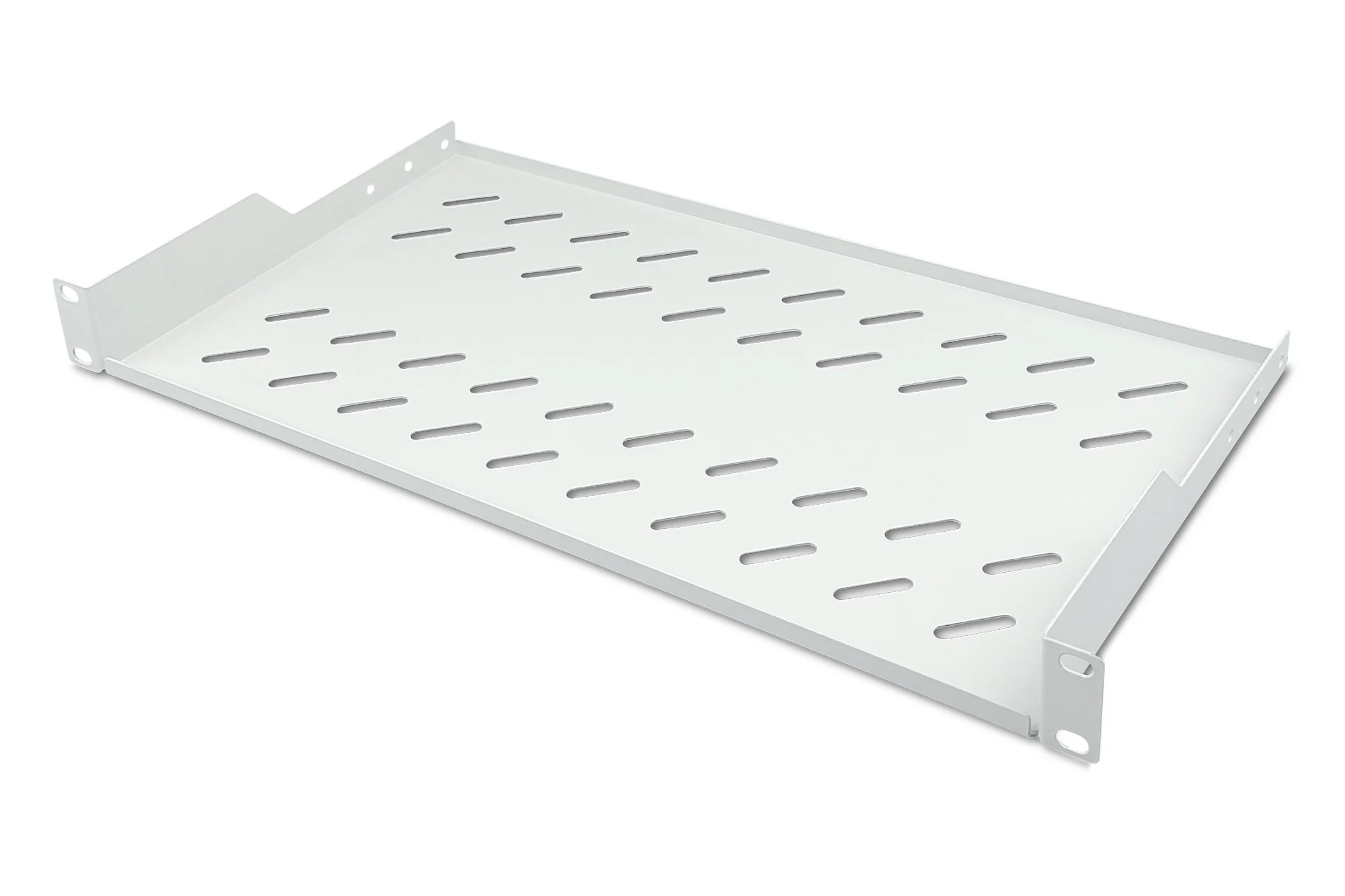 DIGITUS 19" Fachboden, 1 HE, Festeinbau, Tiefe: 250 mm, lichtgrau (RAL7035) (EAN: 4016032275084)