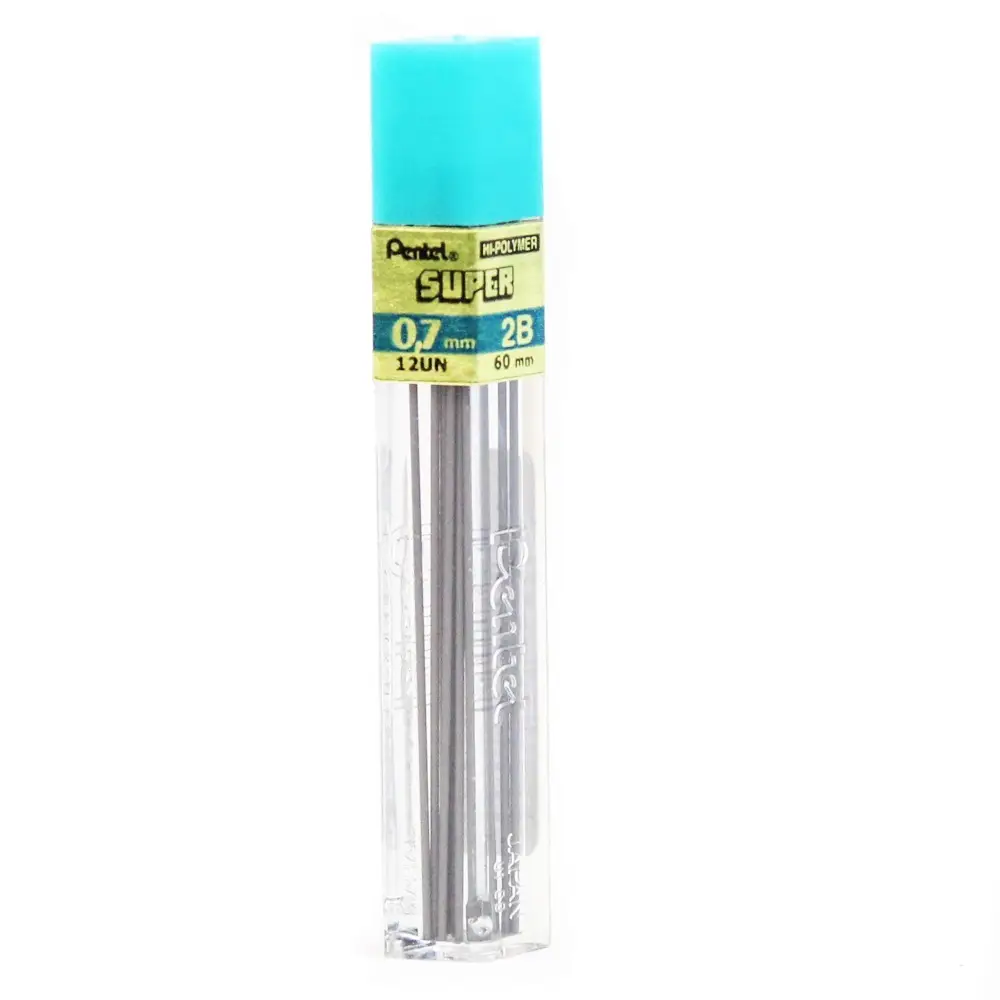 Pentel Druckbleistift-Mine HI-POLYMER SUPER, Härtegrad: 2B (EAN: 3474370507044)
