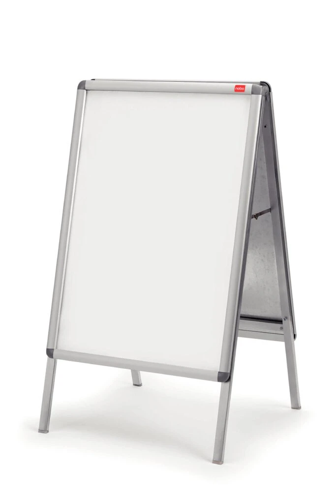 nobo Plakatständer A1, hochwertiger Aluminium-Rahmen, silber (EAN: 5028252193603)