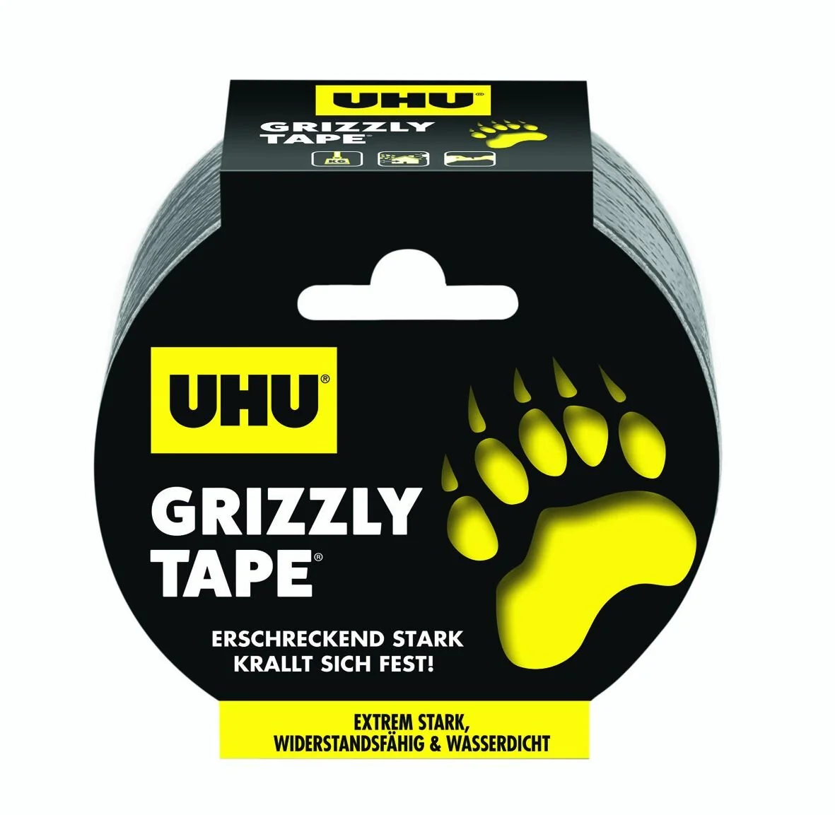 UHU PE-Gewebeband GRIZZLY TAPE, silber, 49 mm x 25 m (EAN: 4026700516906)