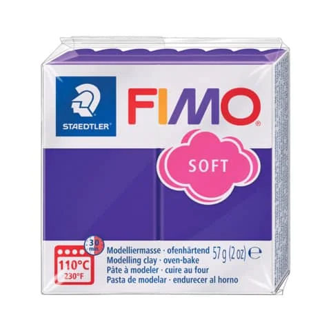 FIMO SOFT Modelliermasse, ofenhärtend, pflaume, 57 g (EAN: 4006608809775)
