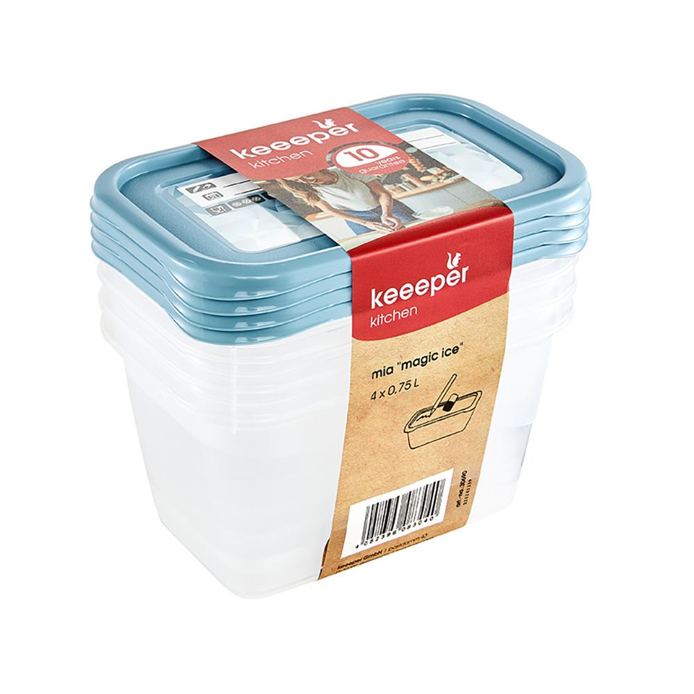 keeeper Gefrierdosen-Set Mia "Magic Ice", 4x 0,75 Liter (EAN: 4052396083040)