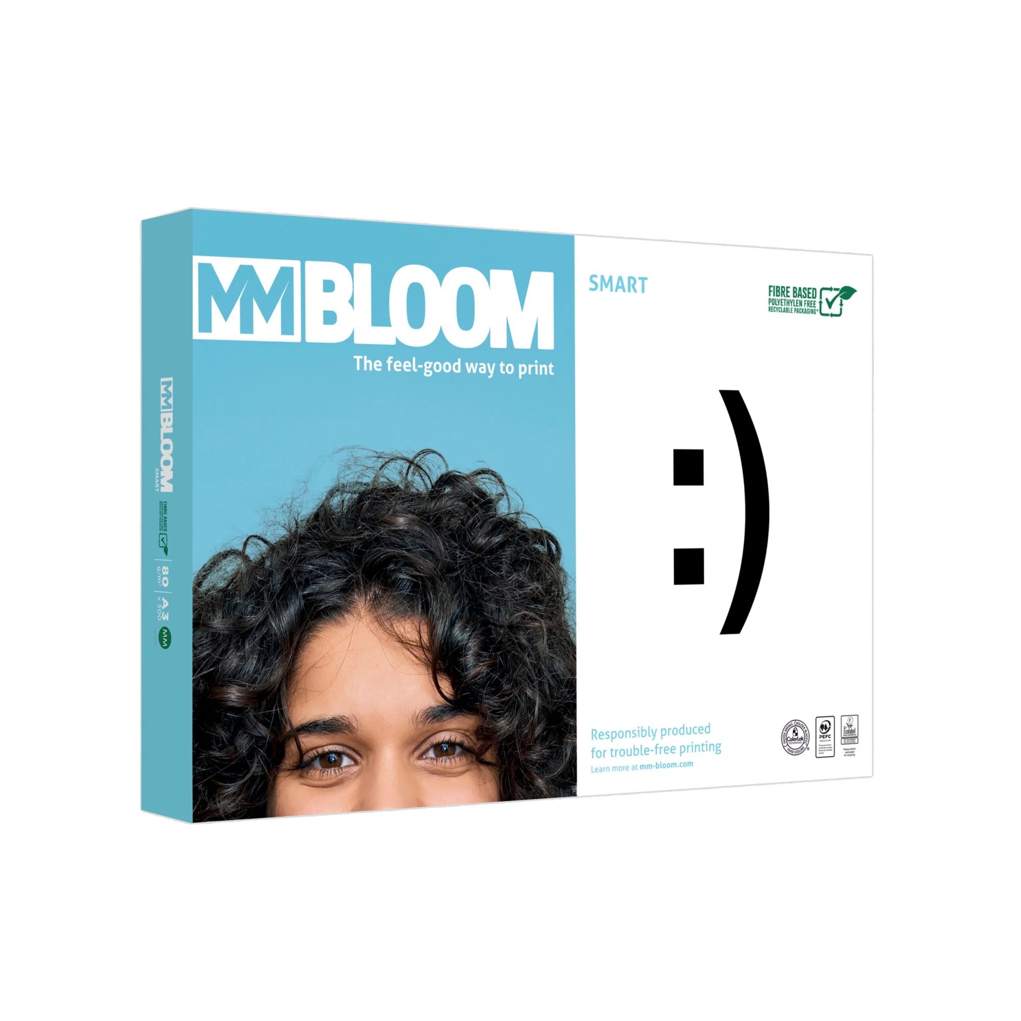 BLOOM Multifunktionspapier SMART, A4, 80 g/qm, weiß (EAN: 5901657001073)