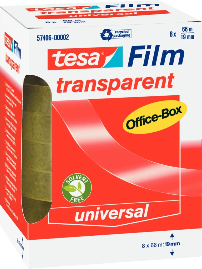tesa Film, transparent, 19 mm x 66 m (EAN: 4042448036162)