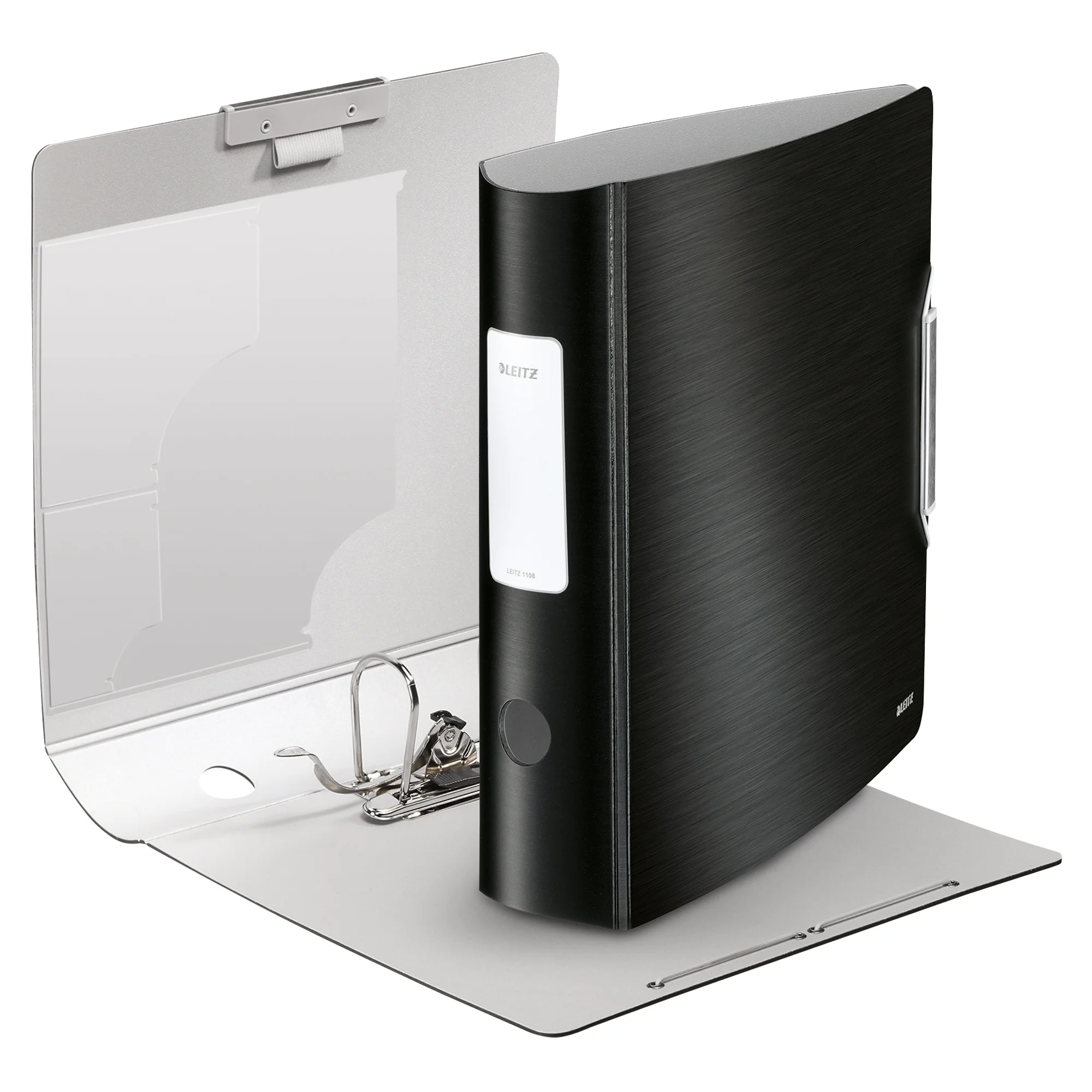 LEITZ Ordner Active Style, 180 Grad, 80 mm, satin-schwarz (EAN: 4002432104628)