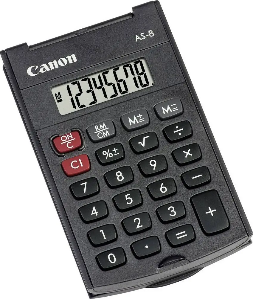 Canon Taschenrechner AS-8, Batteriebetrieb (EAN: 4960999673615)