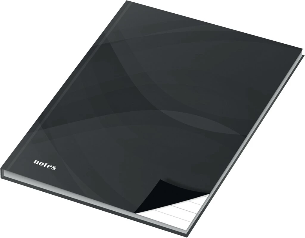 RNK Verlag Notizbuch "notes carbon black", DIN A4, liniert (EAN: 4002871465137)