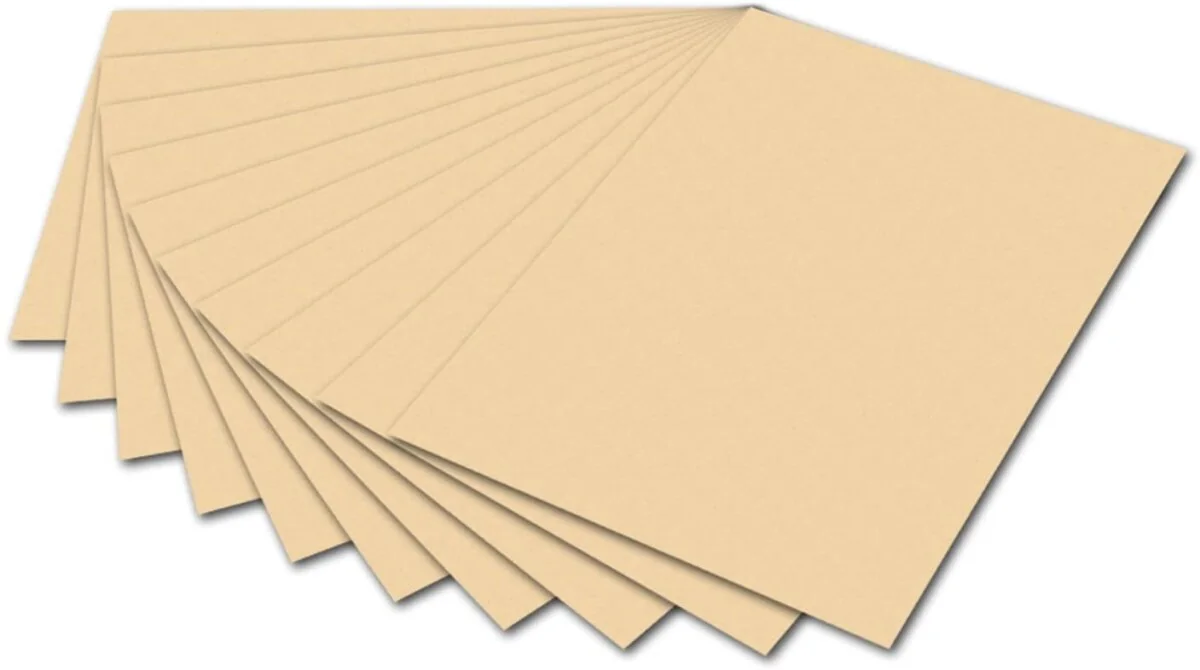 folia Tonkarton, (B)500 x (H)700 mm, 220 g/qm, chamois (EAN: 4001868618105)