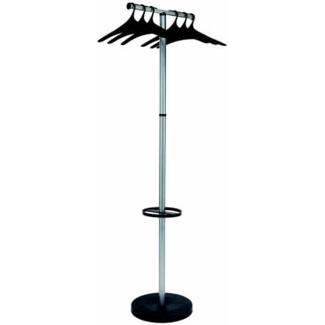 ALBA Garderobenständer "WAVE2", (H): 1.740 mm, silber (EAN: 3129710013005)