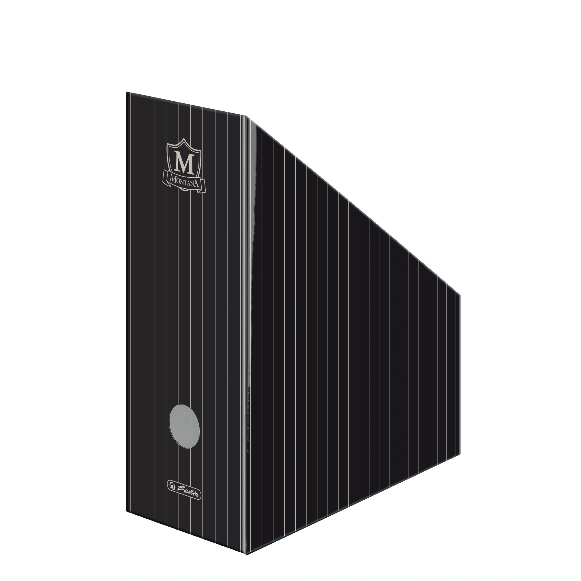 herlitz Wellpappe-Stehsammler Montana, für DIN A4, schwarz (EAN: 4008110084350)
