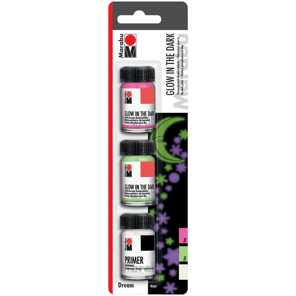 Marabu Nachtleuchtfarbe GLOW IN THE DARK DREAM (EAN: 4007751807168)