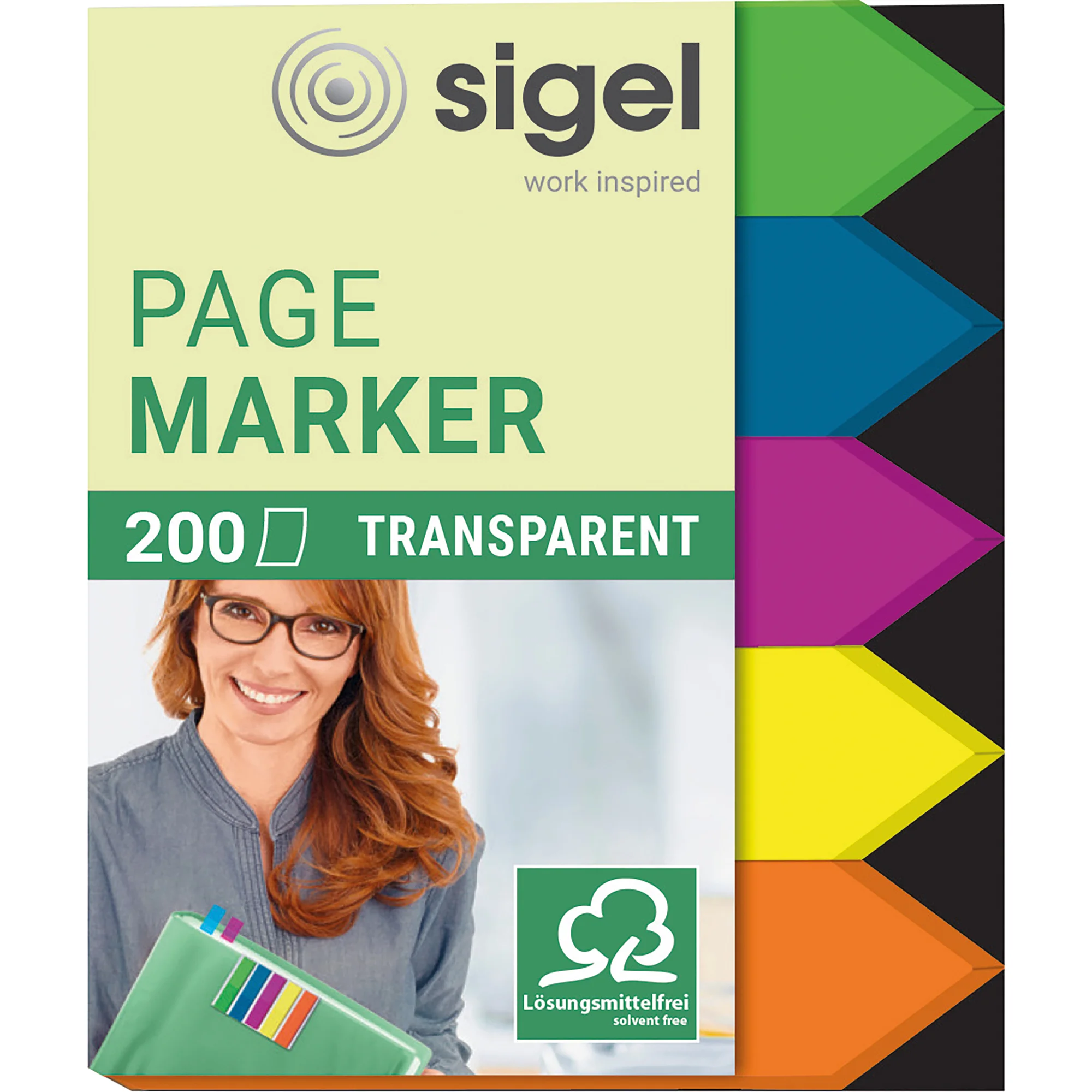 sigel Haftmarker Film Pfeil, 45 x 12 mm, 200 Blatt (EAN: 4004360972607)
