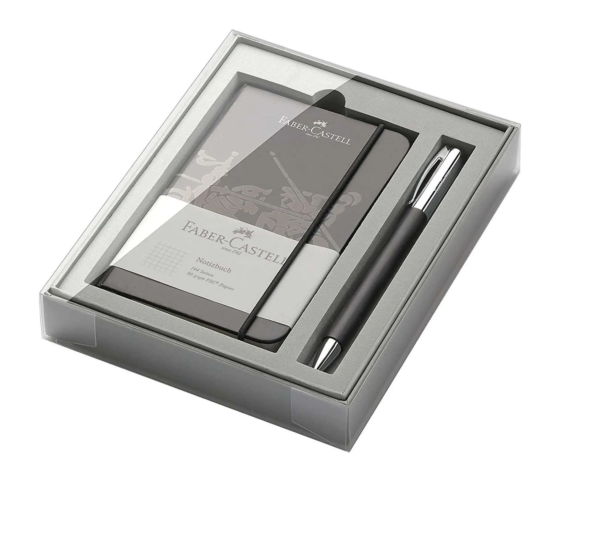 FABER-CASTELL Schreibgeräte-Set Ambition Edelharz, schwarz (EAN: 4005401496236)