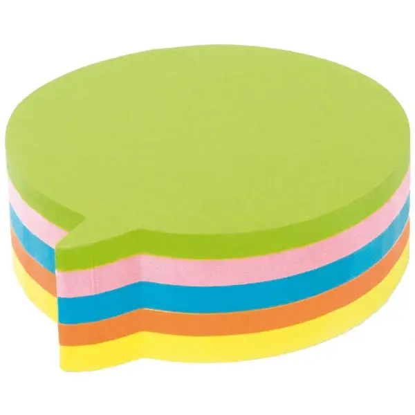Kores Haftnotizen-Würfel "Sprechblase", 70 x 70 mm, blanko (EAN: 9023800487070)