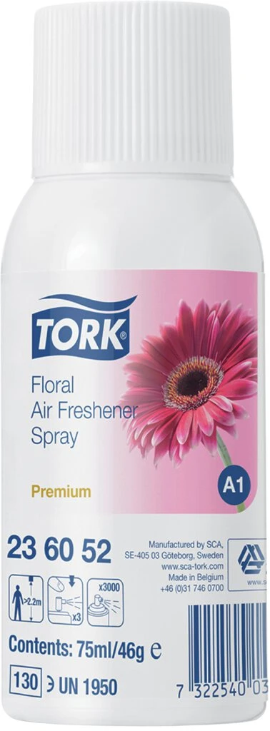 TORK Lufterfrischer-Spray "Blütenduft", 75 ml (EAN: 7322540030327)
