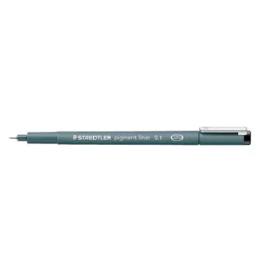 STAEDTLER Pigmentliner, schwarz, Strichstärke: 0,1 mm (EAN: 4007817330395)