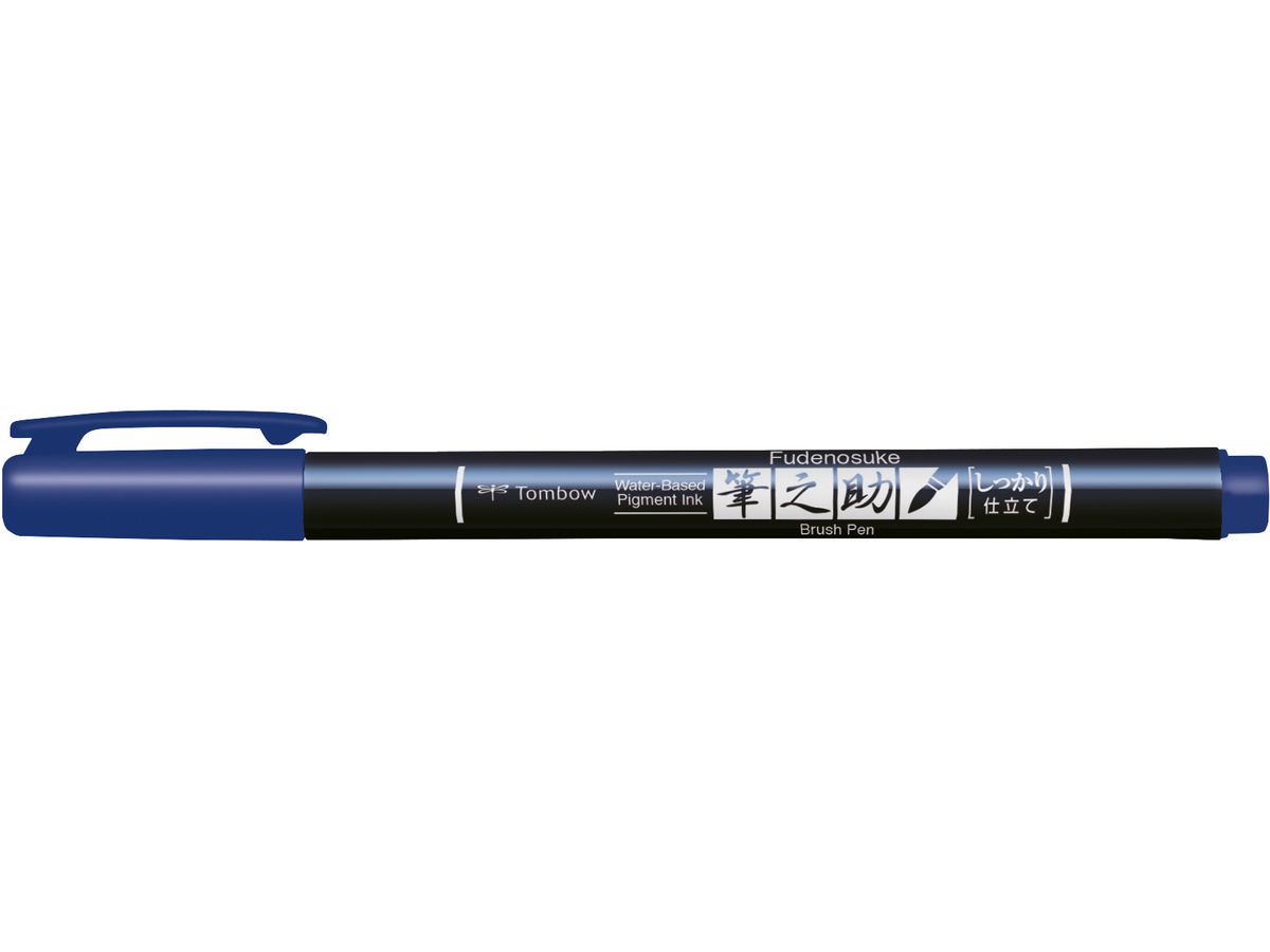 Tombow Kalligraphie-Stift Fudenosuke, Härtegrad 1, blau (EAN: 4901991647945)