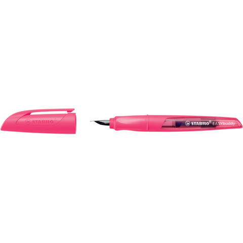 STABILO Füllhalter EASYbuddy NEON L, Linkshänder, neonpink (EAN: 4006381627009)