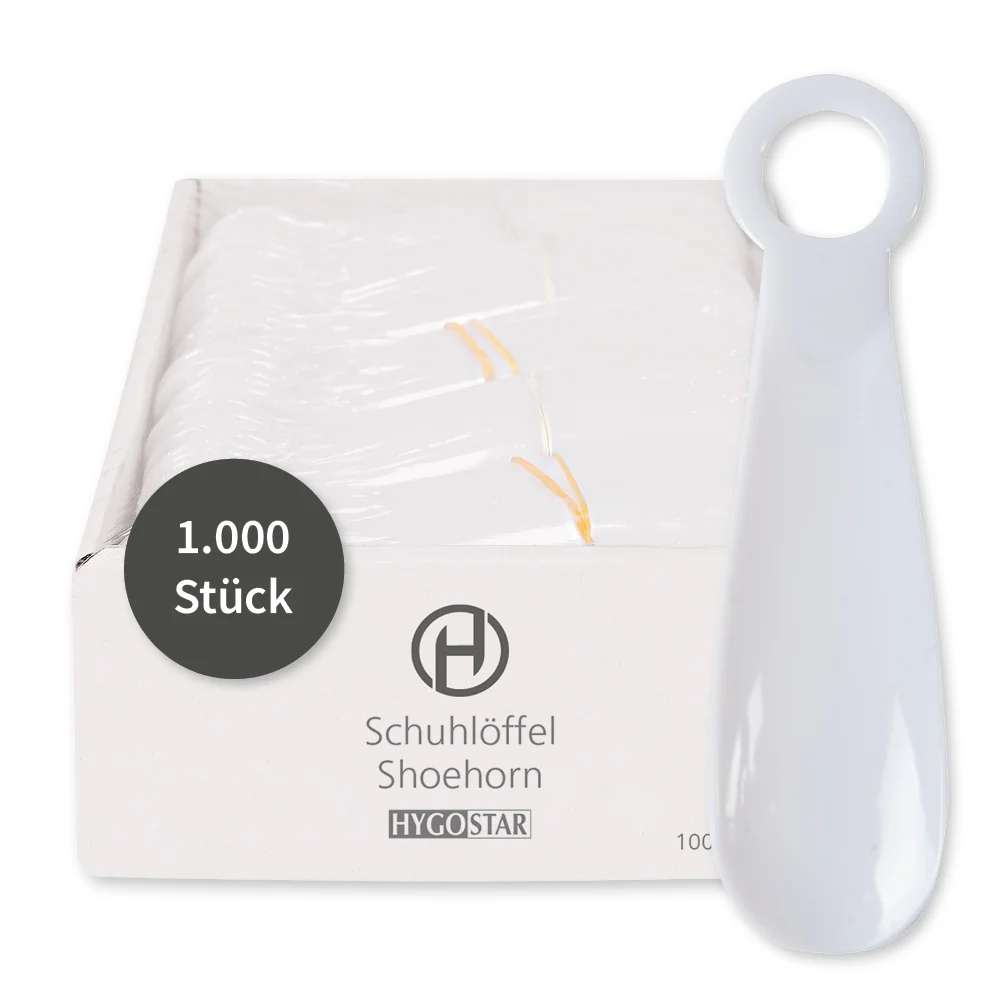 HYGOSTAR Schuhlöffel, aus PET, weiß, einzeln verpackt (EAN: 4015544718829)
