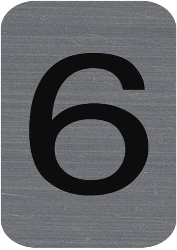 EXACOMPTA Selbstklebeschild Zahl "6", 25 x 44 mm (EAN: 3130630671862)