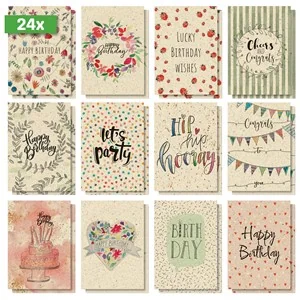 sigel Geburtstags-Postkarten-Set "Happy Grassy Birthday" (EAN: 4004360785061)