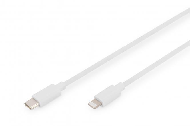 DIGITUS Daten- & Ladekabel, Apple Lightning - USB-C, 2,0 m (EAN: 4016032481577)