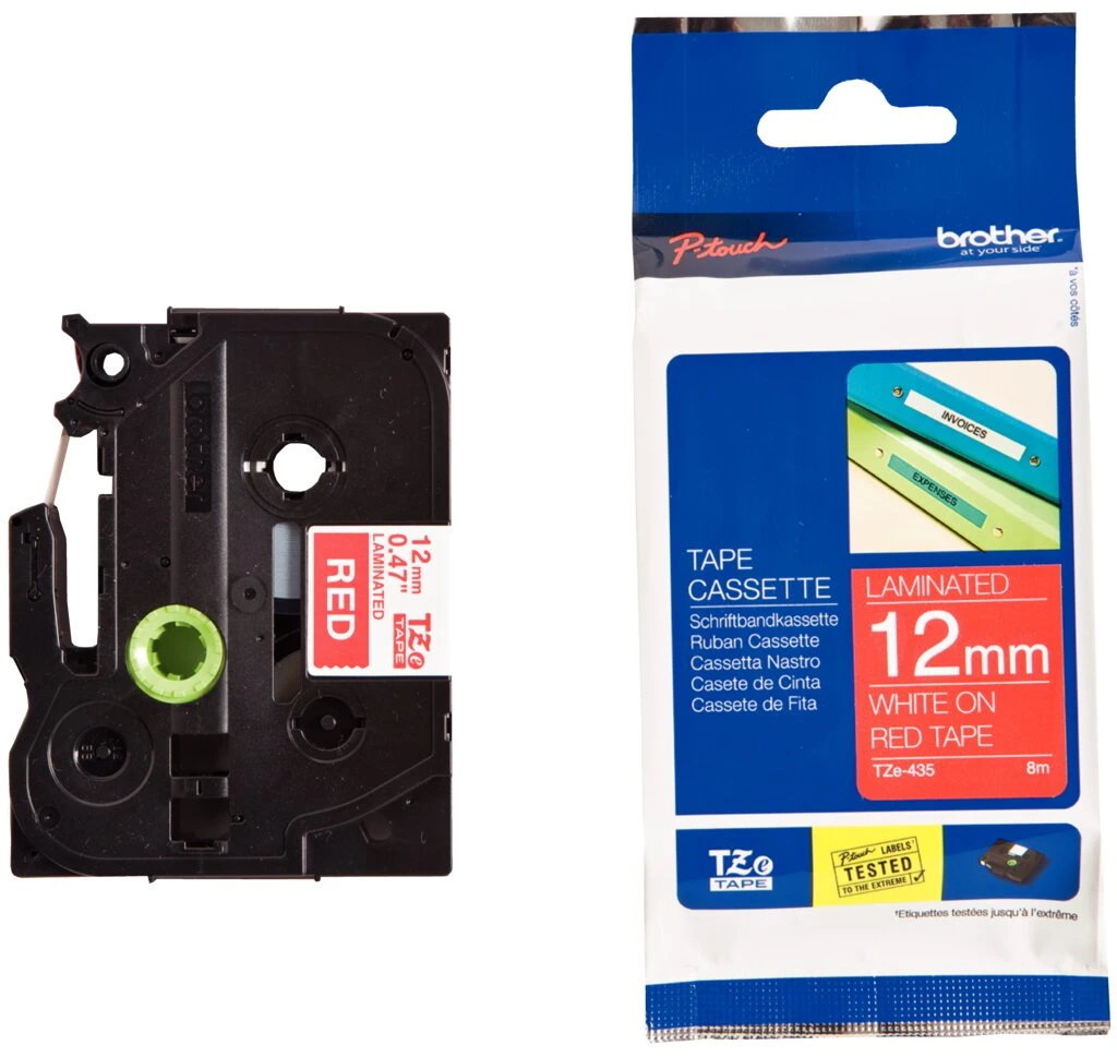 brother TZe-Tape TZe-435 Schriftbandkassette,Bandbreite:12mm (EAN: 4977766686297)