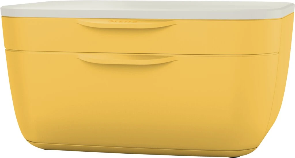 LEITZ Schubladenbox Cosy, 2 Schübe, gelb/hellgrau (EAN: 4002432124756)