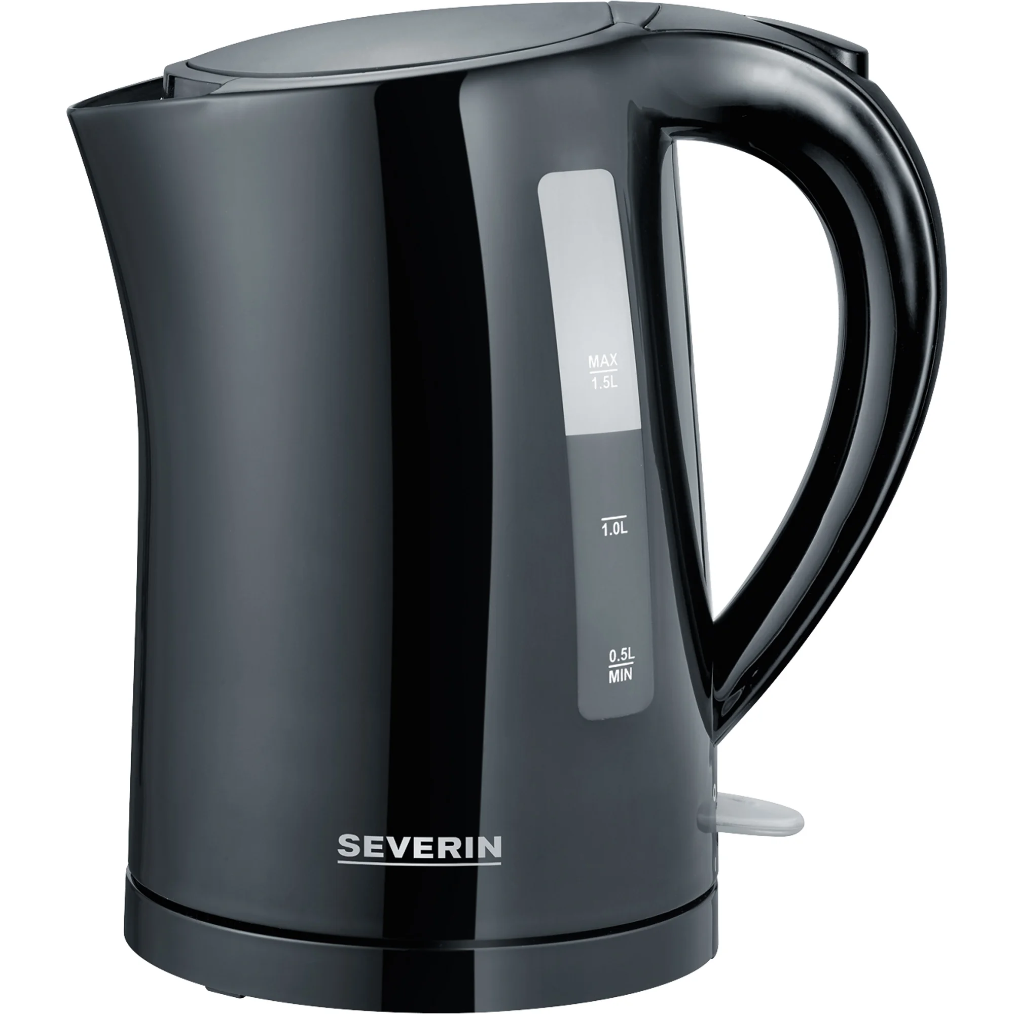 SEVERIN Wasserkocher WK 3498, kabellos, 1,5 Liter, schwarz (EAN: 4008146025358)
