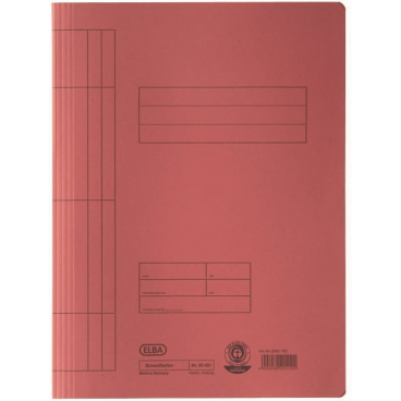 ELBA Schnellhefter DIN A4 aus Manilakarton (RC), rot (EAN: 4002030201101)