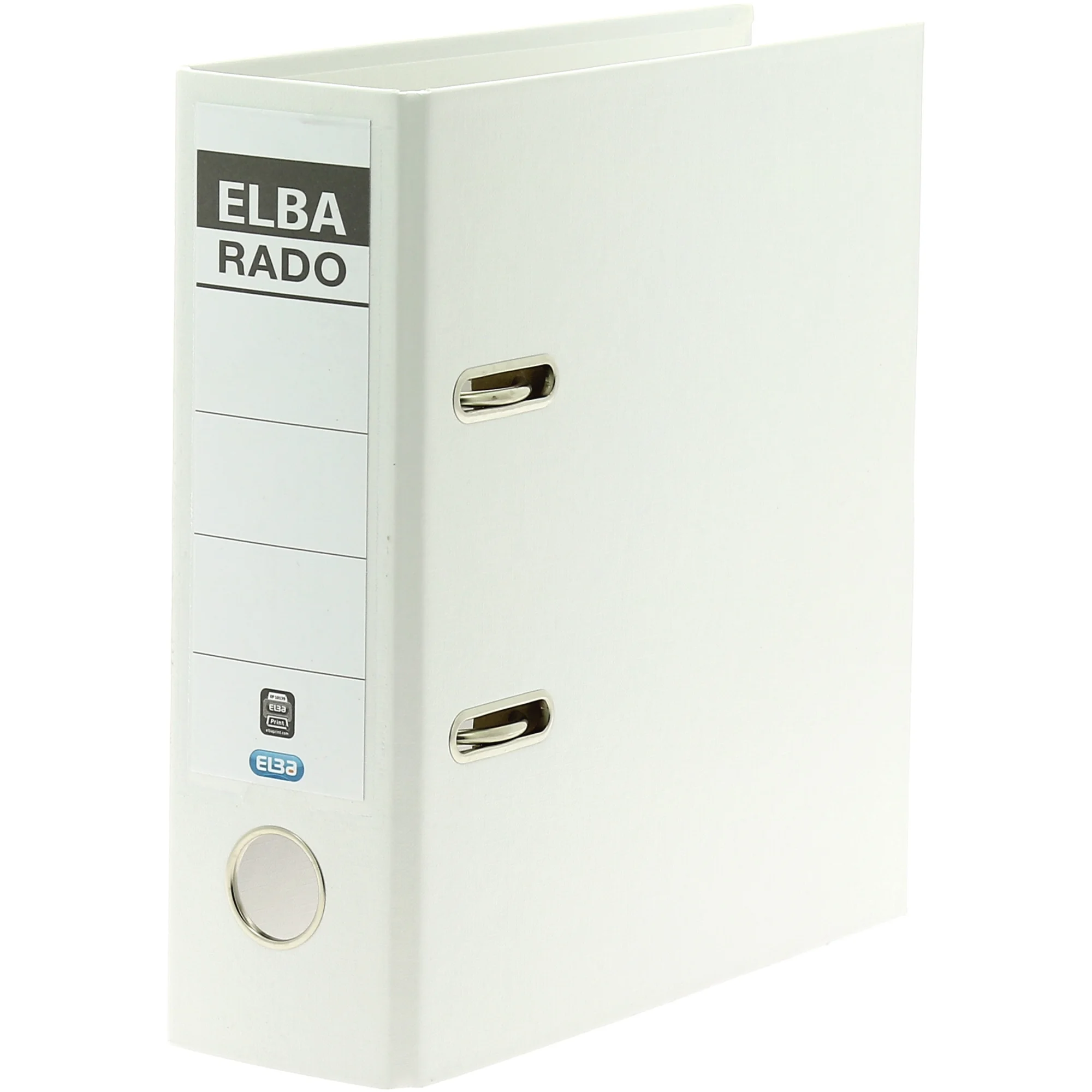 ELBA Ordner rado plast - DIN A5 hoch, Rückenbr.: 75 mm, weiß (EAN: 4002030101531)
