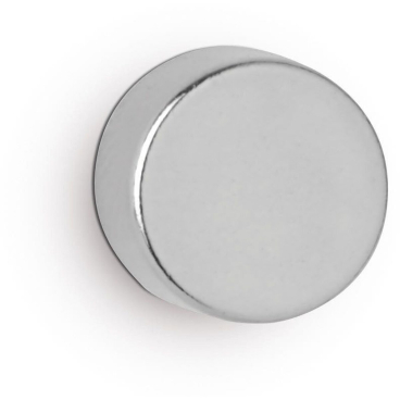 MAUL Neodym-Scheibenmagnet, 8 mm, Haftkraft: 2,4 kg, silber (EAN: 4002390083737)