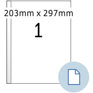 HERMA Universal-Etiketten DATAPRINT, 203 x 297 mm, weiß (EAN: 4008705084017)