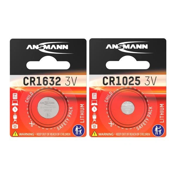 ANSMANN Lithium Knopfzelle "CR2032", 3,0 Volt, 1er-Blister (EAN: 4013674502011)