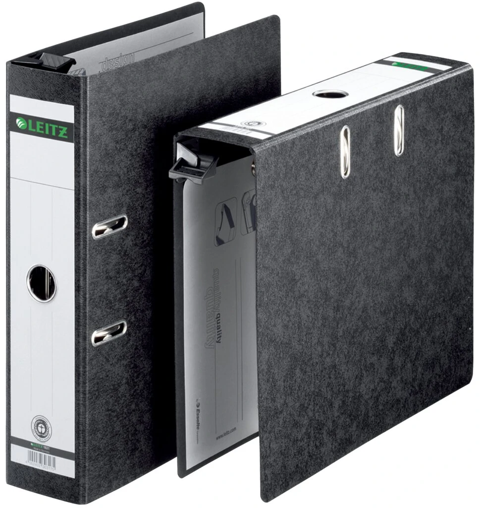 LEITZ Hängeordner, 180 Grad, DIN A4, 80 mm, schwarz (EAN: 4002432303175)