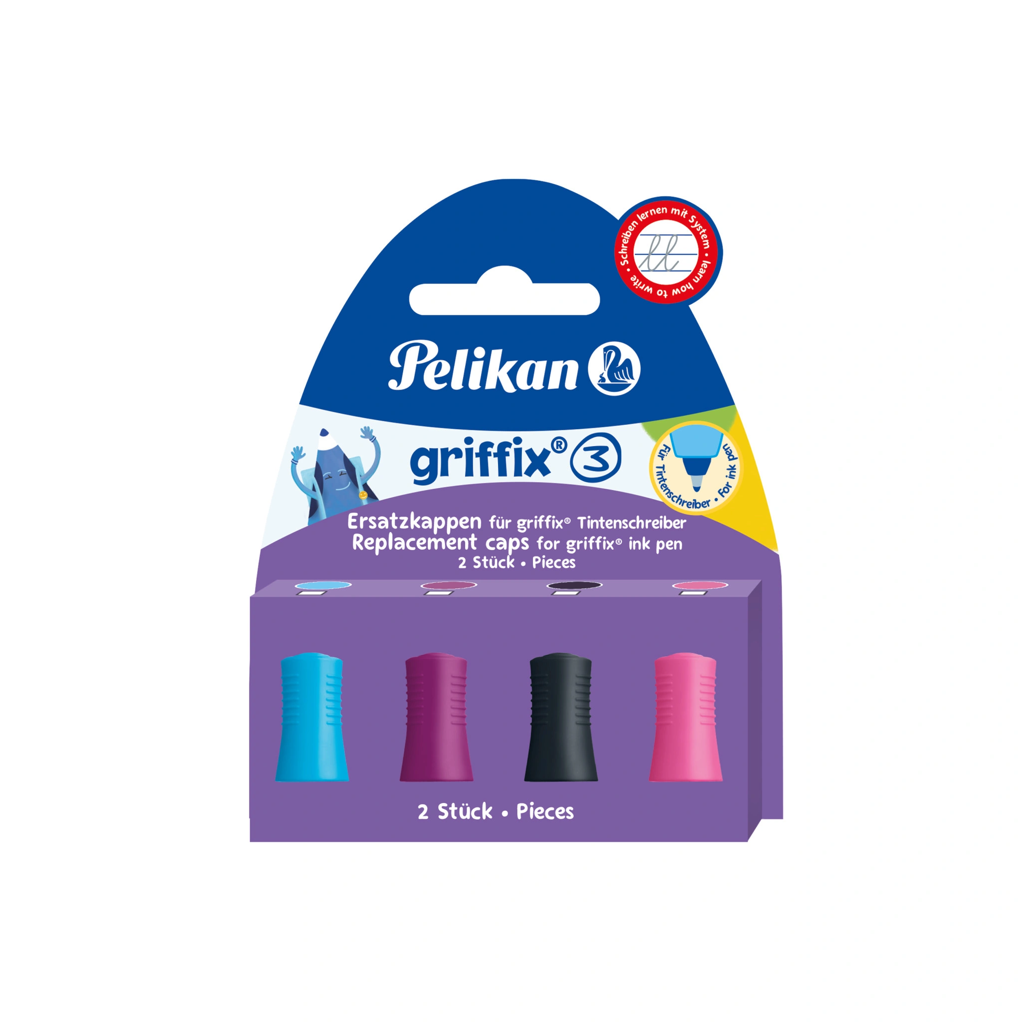 Pelikan Ersatzkappe für Tintenschreiber griffix, sortiert (EAN: 4012700938053)
