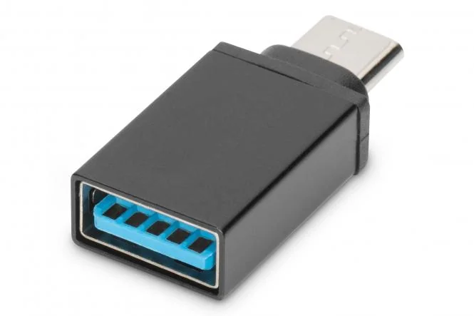 DIGITUS USB Adapter, USB-C - USB-A, schwarz (EAN: 4016032370802)