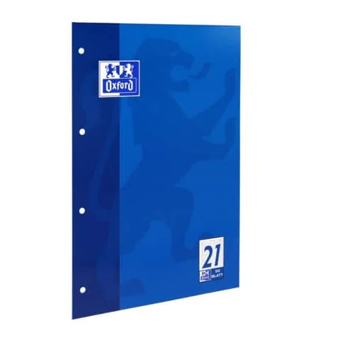 Oxford Arbeitsblock, DIN A4, 50 Blatt, liniert 9 mm (EAN: 4006144920996)