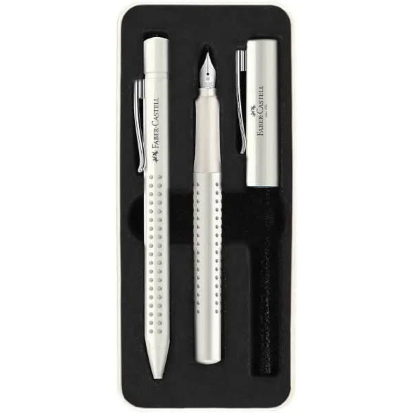 FABER-CASTELL Schreibgeräte-Set GRIP 2010 Harmony, weiß (EAN: 4005402015276)