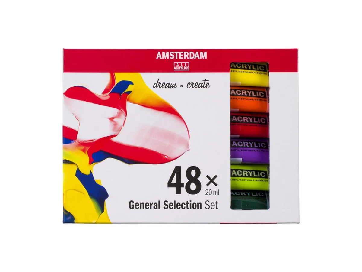 ROYAL TALENS Acrylfarbe AMSTERDAM General Selection, 48x20ml (EAN: 8712079451073)