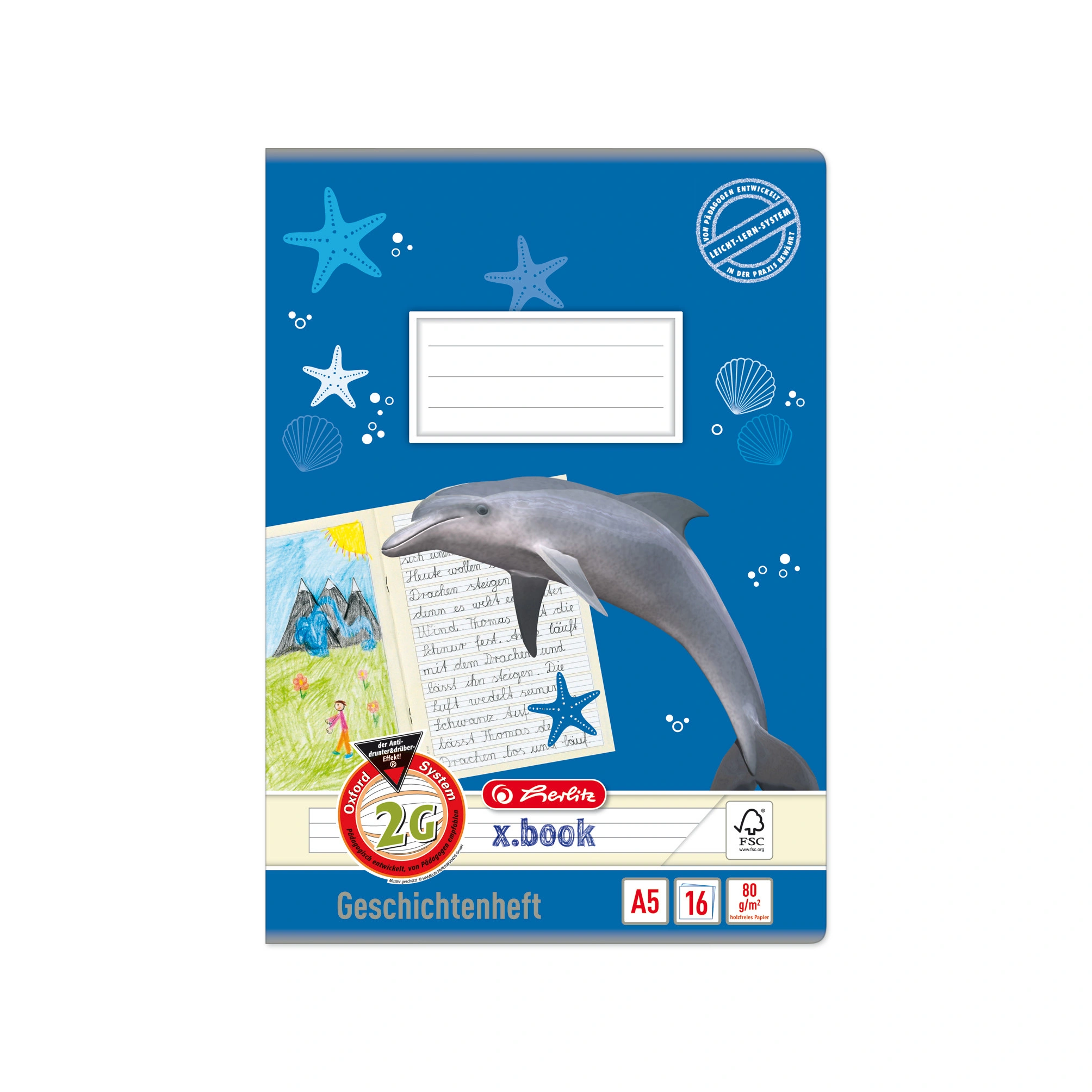 herlitz Geschichtenheft x.book, DIN A5, Lineatur 2G (EAN: 4008110045801)