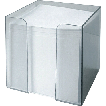 folia Zettelbox, Kunststoff, rauchglas, Füllung: weiß (EAN: 4001868099102)