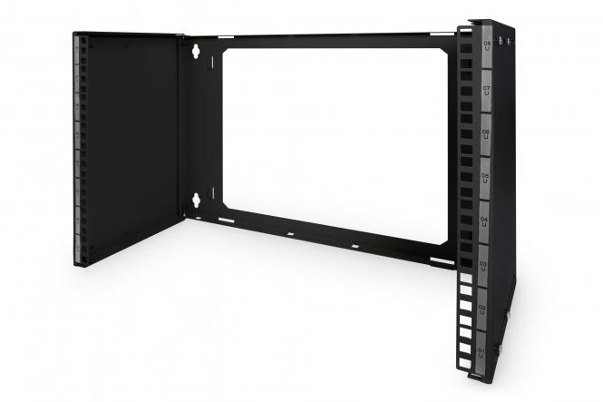 DIGITUS 19" Universal-Wandgestell, 8 HE, schwarz (RAL 9005) (EAN: 4016032228806)