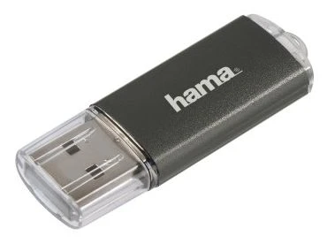 hama USB 2.0 Speicherstick "Laeta", 16 GB, grau (EAN: 4007249909831)