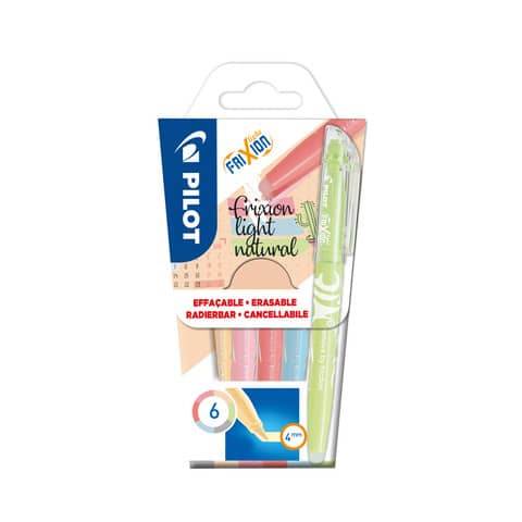 PILOT Textmarker FRIXION light Natural, 6er Etui (EAN: 3131910572589)