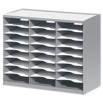PAPERFLOW Sortierstation, 24 Fächer, grau (EAN: 3660141203561)