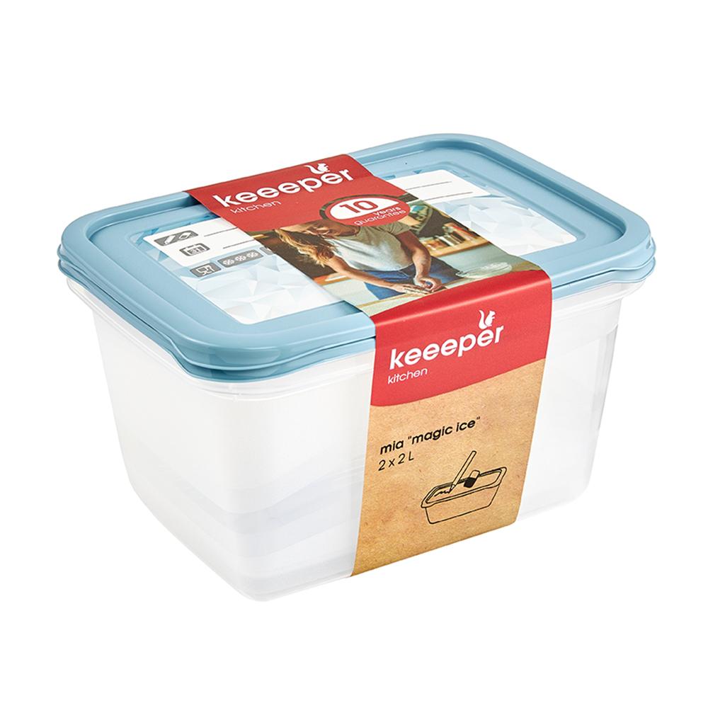 keeeper Gefrierdosen-Set Mia "Magic Ice", 2x 2,0 Liter (EAN: 4052396083125)