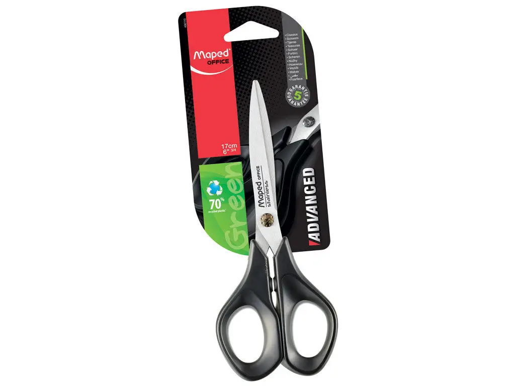 Maped Schere Advanced Green, Länge: 170 mm, symmetrisch (EAN: 3154144961103)
