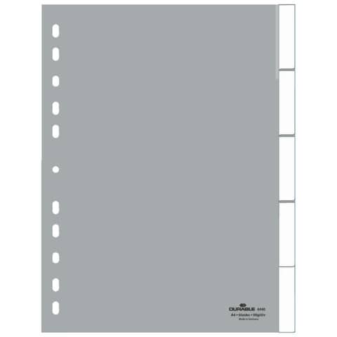 DURABLE Kunststoff-Register, PP, Stärke: 0,12 mm, 5-teilig (EAN: 4005546640723)