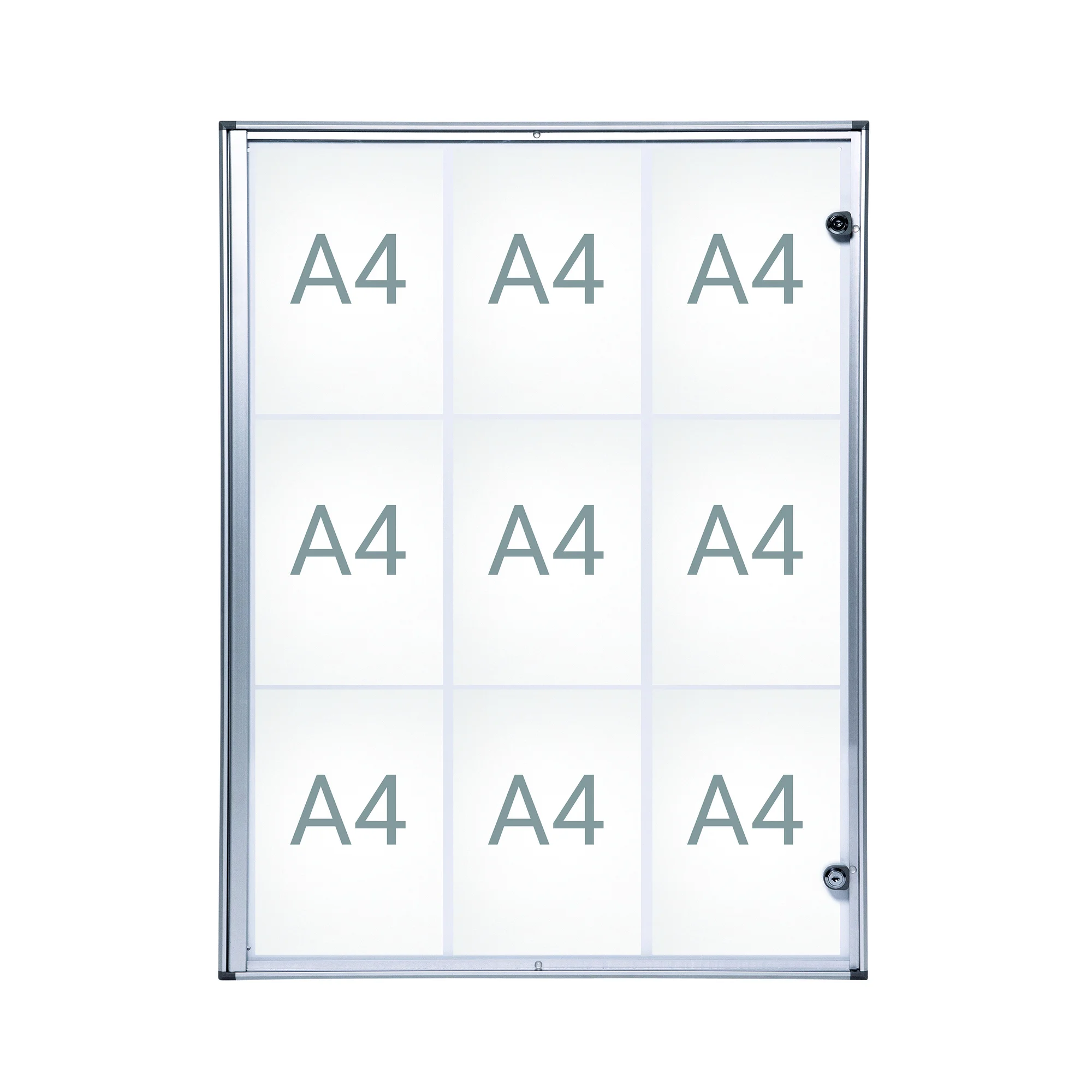 MAUL Schaukasten MAULextraslim, 9 x DIN A4, Aluminium (EAN: 4002390058858)